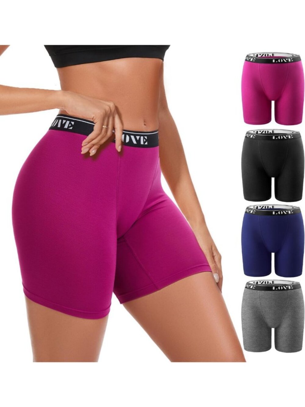 High-Waisted Modal Boxer Briefs for Women | Comfortable Boy Shorts Underwear